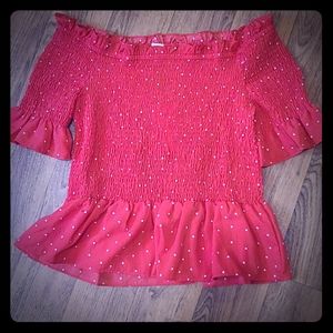 NWT Plus Off the Shoulder Top